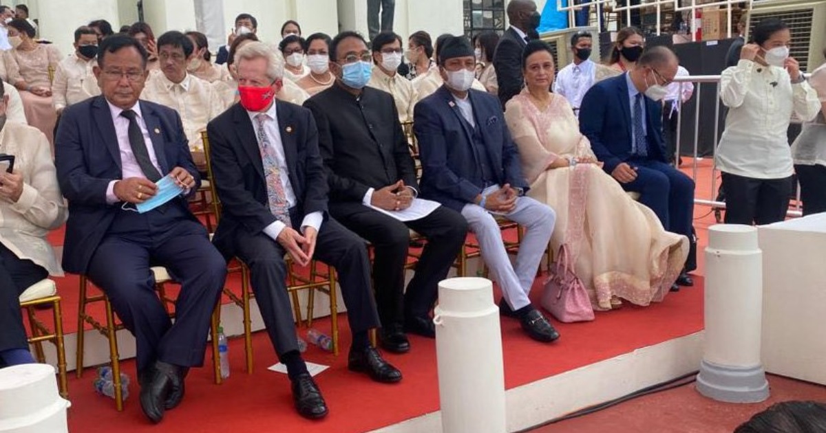 फिलिपिन्सका राष्ट्रपतिको शपथग्रहणमा विनोद चौधरी सहभागी
