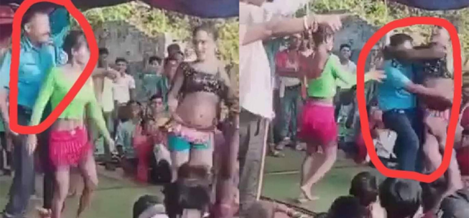 बर्दी लगायर अश्लील नृत्य गर्ने सई कारबाहीमा
