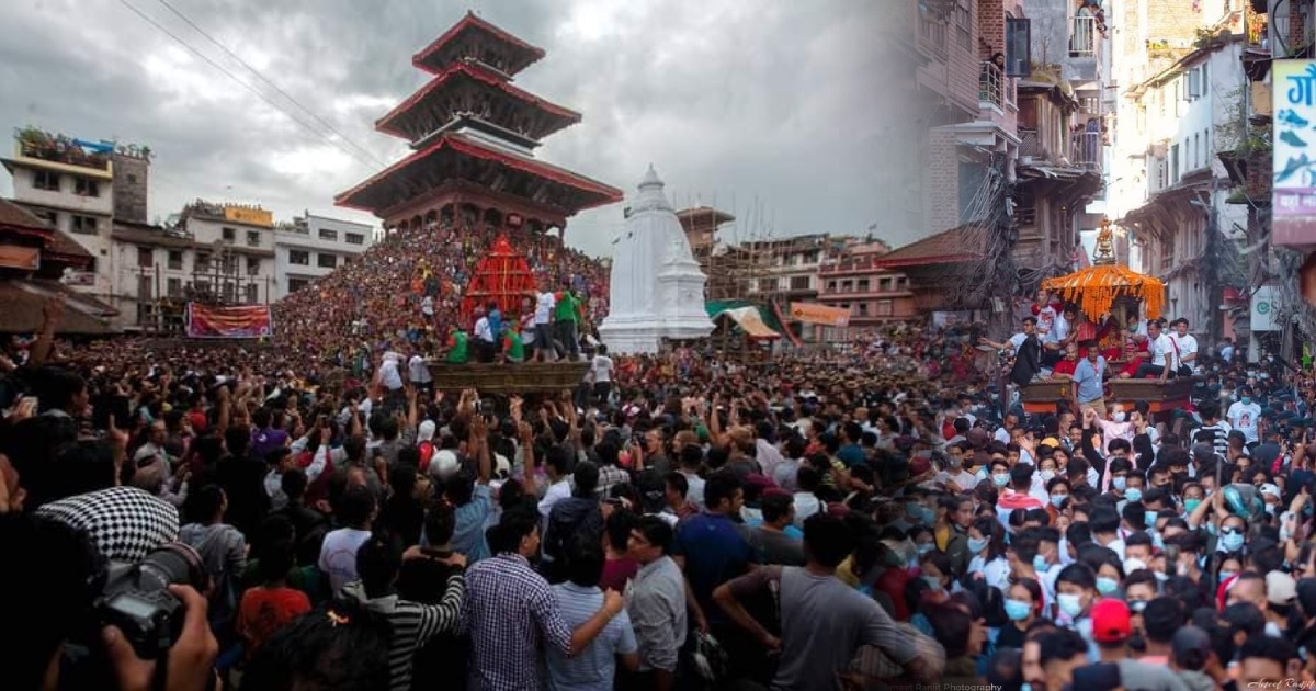 काठमाडौँको इन्द्रजात्रा हेर्न २५ शहरका विदेशी पाहुना बोलाइएकोमा दुई शहरका आए