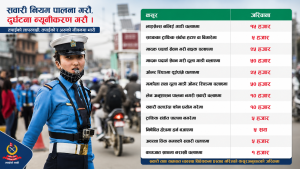 proposed traffic fine for nepal